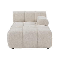 RECAMIERE ohne Schlaffunktion - 1 Person - stoff - beige Facivil - Beige, Textil (94/70/156cm) - Vente-Unique