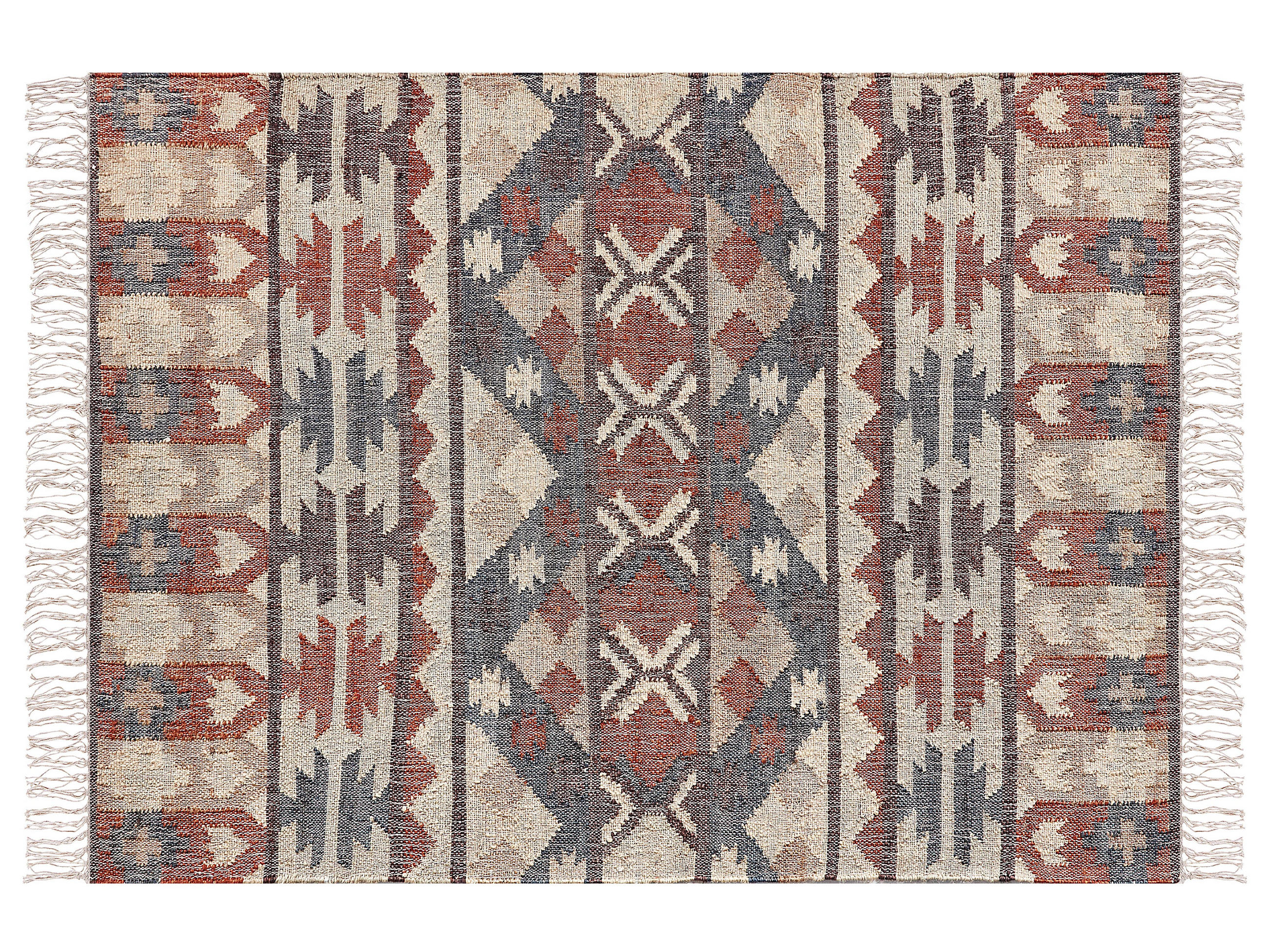 TEPPICH geflochten Kalfa 230/160 cm - Multicolor, Naturmaterialien (160/230cm) - Beliani