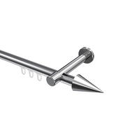 INNENLAUF-GARDINENSTANGEN-SET Prestige Savio 520 cm (geteilt in 4 x 130 cm), 1-läufig, 20 mm Ø Chrom - Chromfarben, Metall (520cm) - INTERDECO