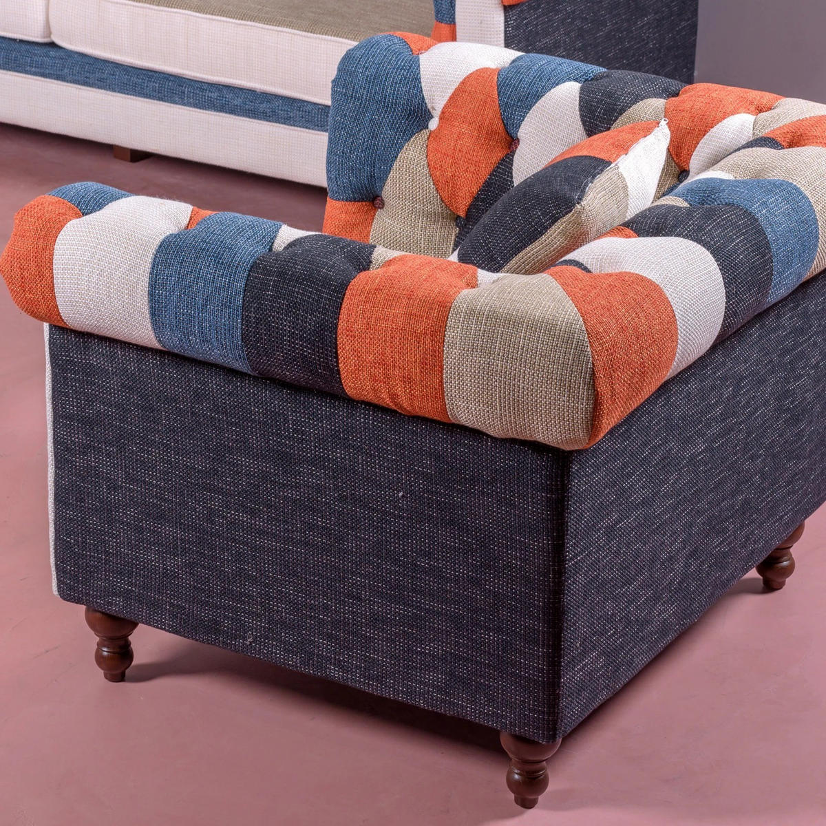 1-SITZER-SOFA Textil Multicolor - Multicolor, Textil (96/70/84cm) - Nest Dream