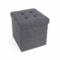 SITZHOCKER SITZWÜRFEL - Grau, Holzwerkstoff (38/38/38cm) - Hansiro