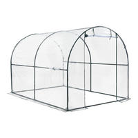 GEWÄCHSHAUS Grünwald - Transparent, Kunststoff (200/190/300cm) - [en.casa]