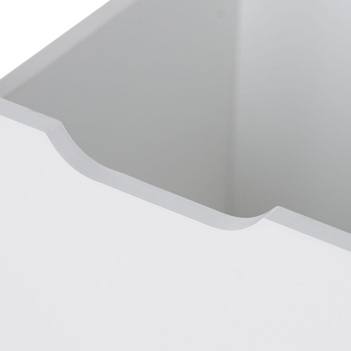 BETTSCHUBKASTEN Weiß 48/42/43 cm - Weiß, Holz - Homestyle4u