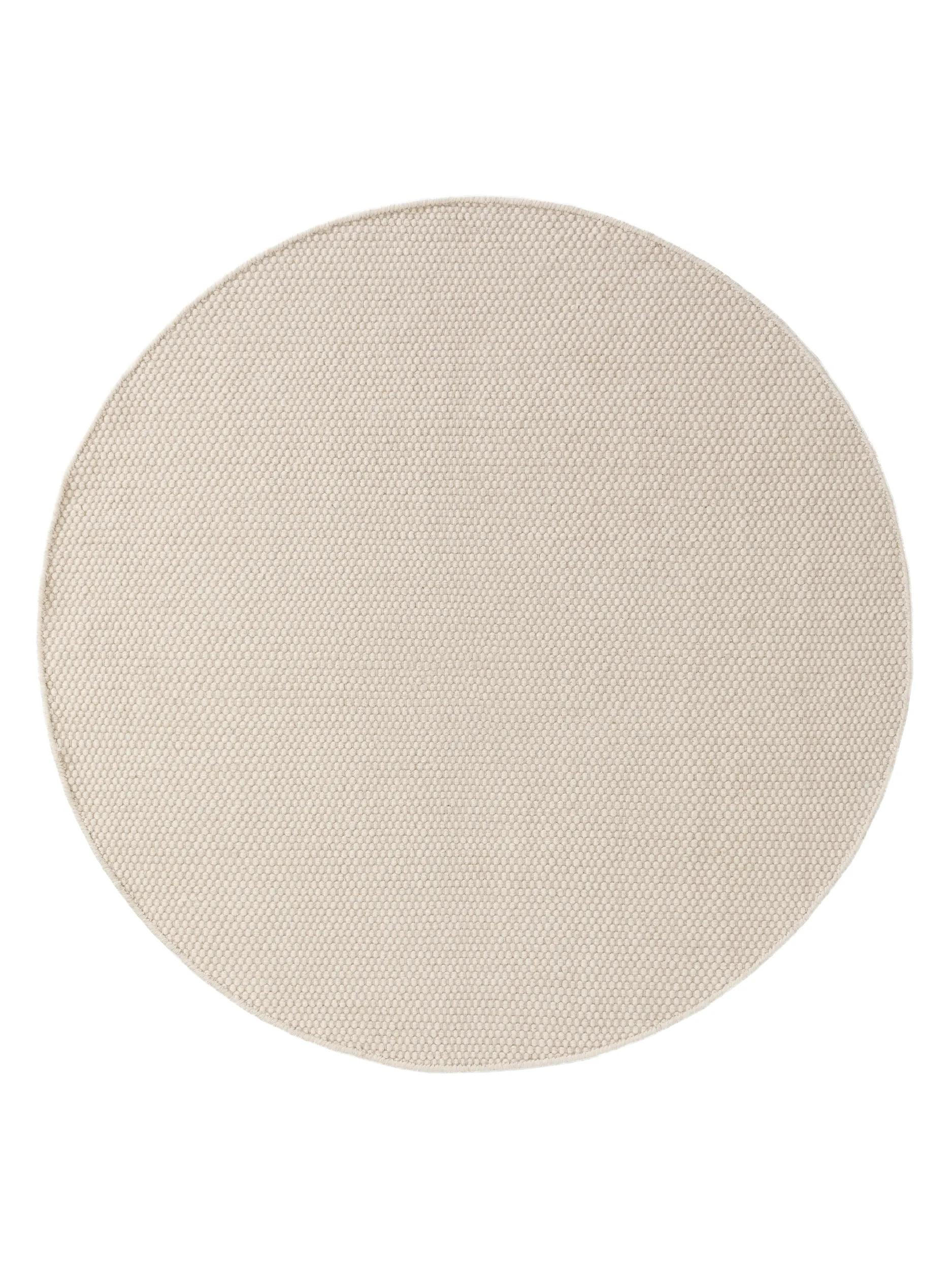 VOLNENA preproga Rocco bela ø 200 cm - bela, tekstil/naravni materiali (200/200cm) - benuta Pure