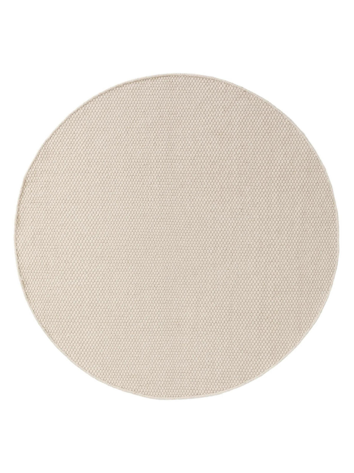 VLNĚNÝ koberec Rocco Bílá ø 150 cm kulatý - bílá, textil/přírodní materiály (150/150cm) - benuta Pure