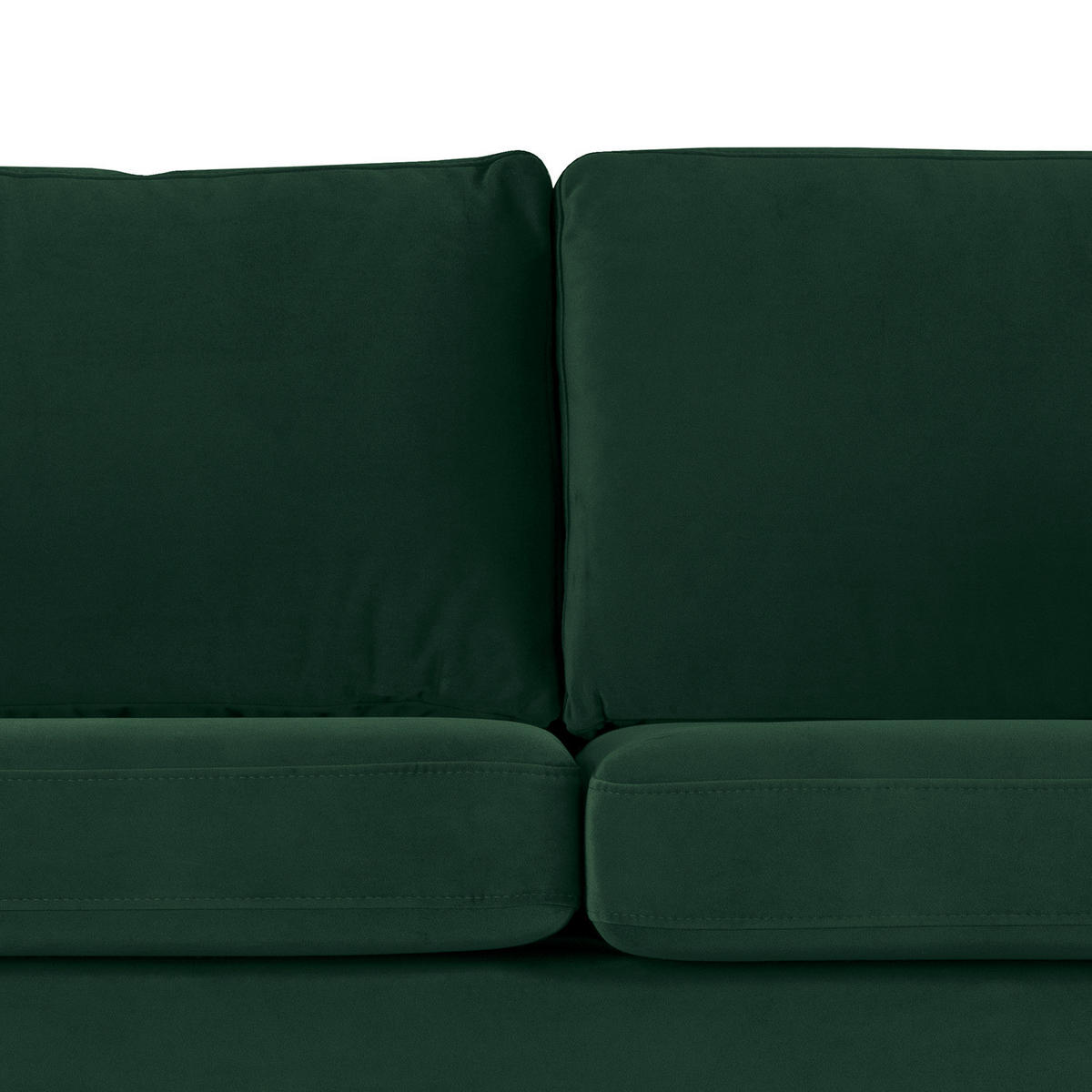 WOHNLANDSCHAFT mit Longchair - Buchefarben/Grün, Buchenholz/Textil (371/81/219cm) - home24