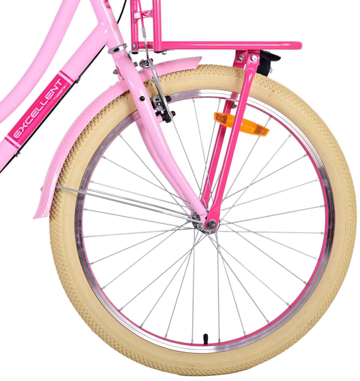 KINDERFAHRRAD Excellent - Mädchen - 24 Zoll - 3 Gänge - Rücktritt + Handbremse - Rosa - Rosa, Metall (65cm) - TPFSports