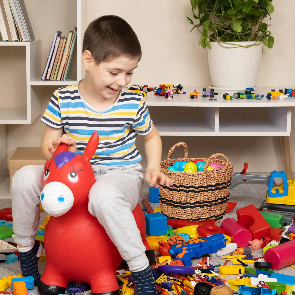 AUFBEWAHRUNGSKORB - Hellbraun, Textil (35/35/35cm) - Relaxdays