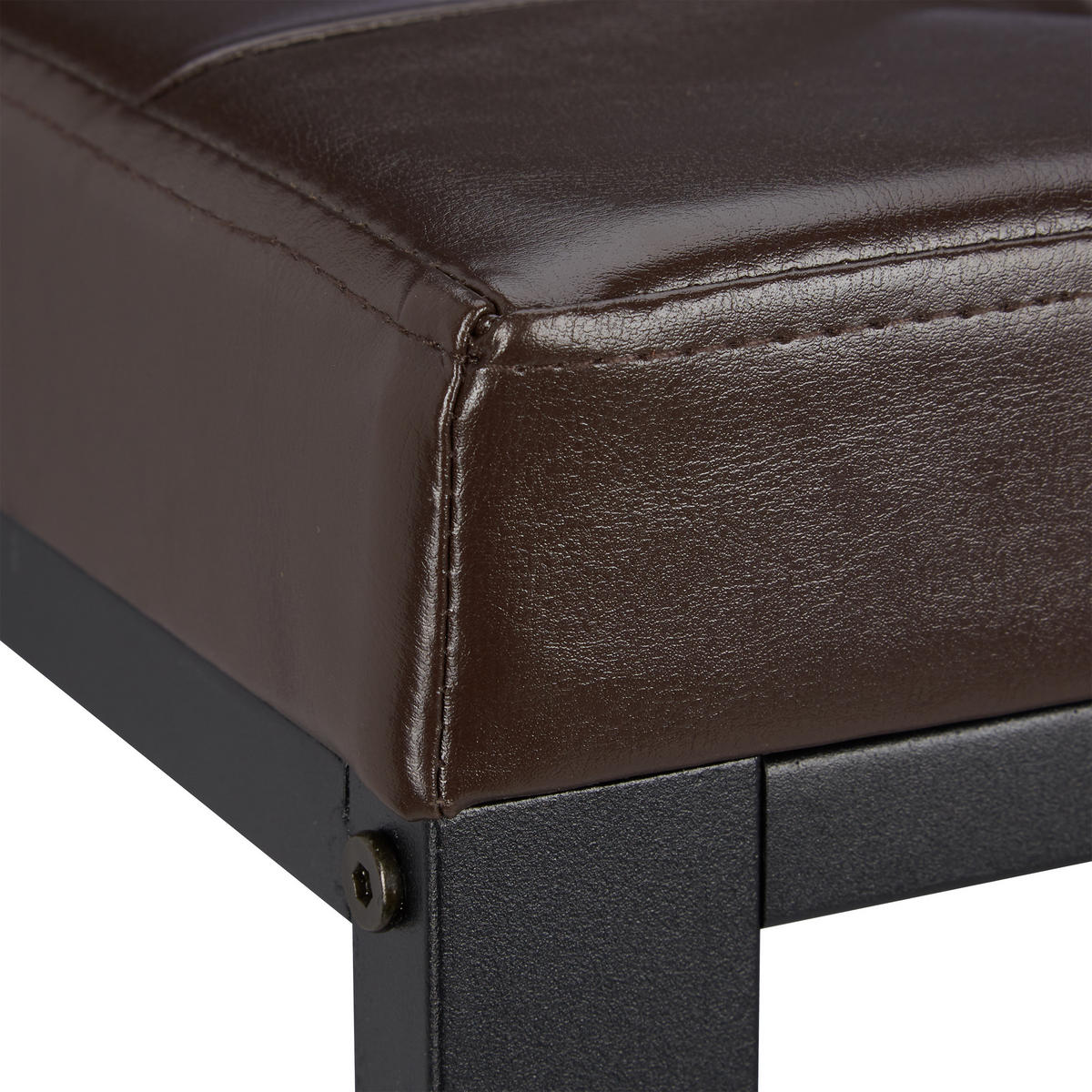 SCHUHBANK - Braun, Holzwerkstoff/Textil (90.5/50/30.5cm) - Relaxdays