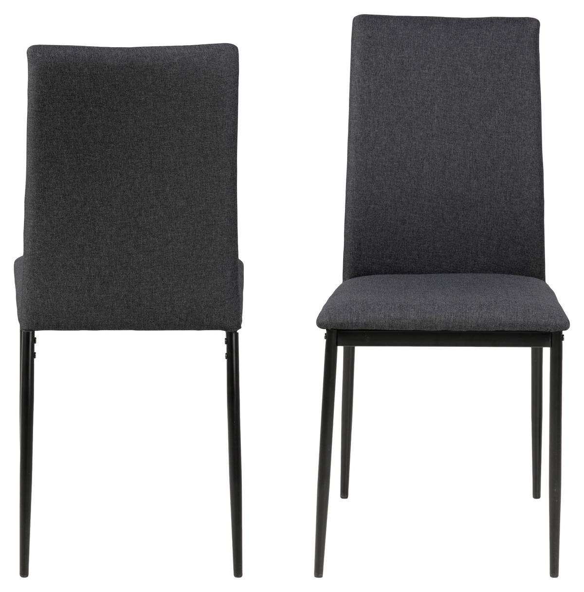 STUHL 4er-Set grau - Grau, Holzwerkstoff (44/92/53cm) - ebuy24