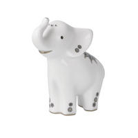 DEKOFIGUR Elephant - Kamili, Porzellan, schwarz-weiß, 11 cm - Multicolor, Keramik (5.5/11/10.5cm) - Goebel