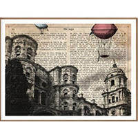 POSTER Vintage Von Malaga. A4 Rahmenlos - Klar, Papier (29.7/5/21cm) - Nacnic