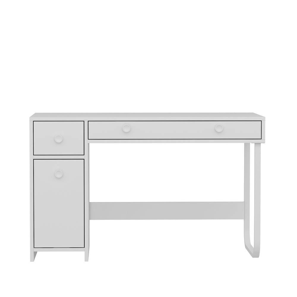 SCHREIBTISCH Asil mit Metallfüße Weiß 9741 - Weiß, Holzwerkstoff/Metall (60/120/73.8cm) - moebel17