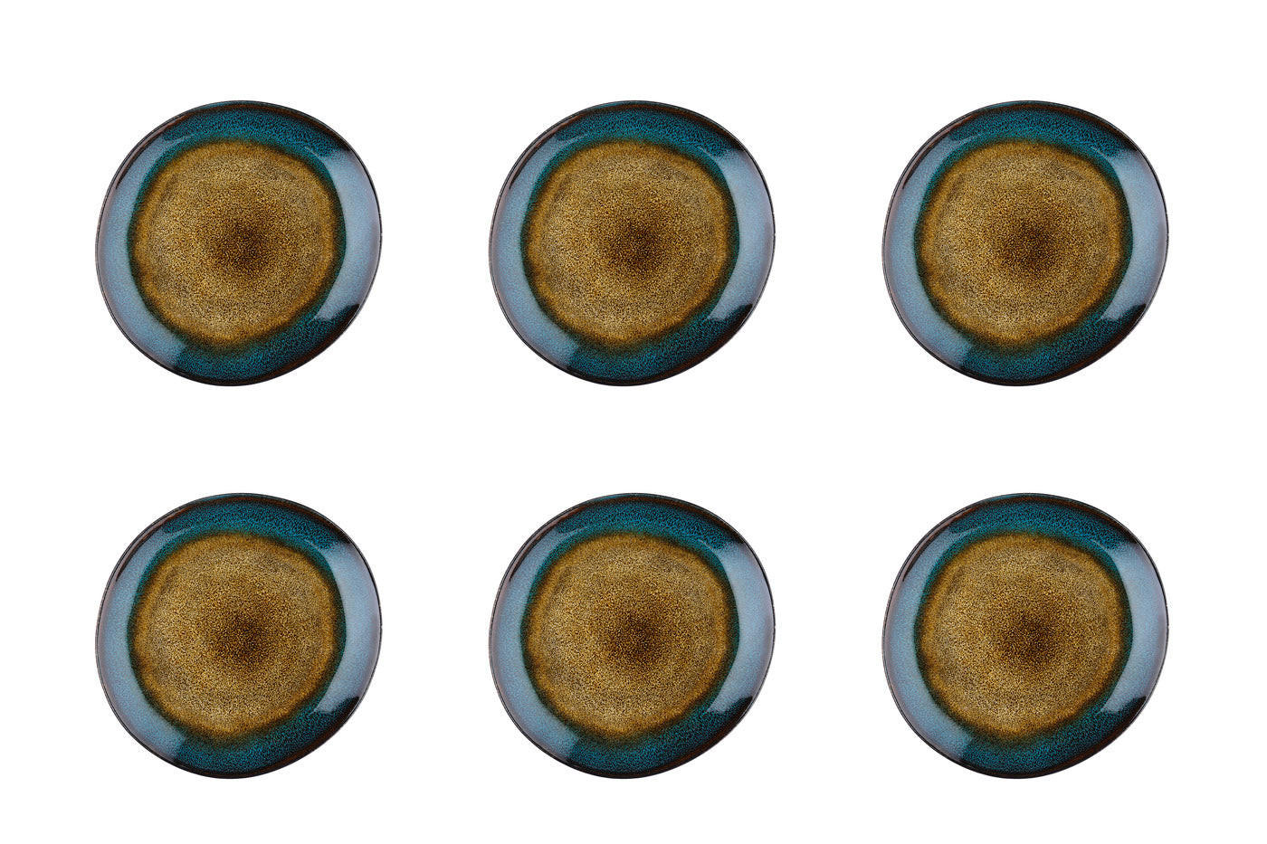 TELLER Island Ø20,5cm - 6er-Set - Land & sea - Braun, Keramik (20.5cm) - Björn