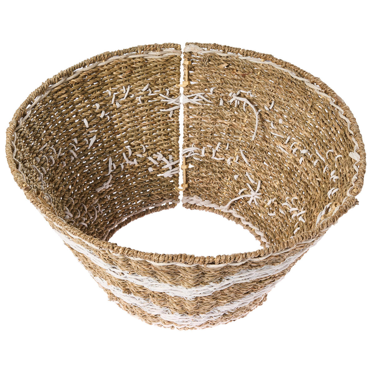 WEIHNACHTSBAUMKRAGEN 24 cm Naturfarben Hiver - Naturfarben, Naturmaterialen (24cm) - Beliani