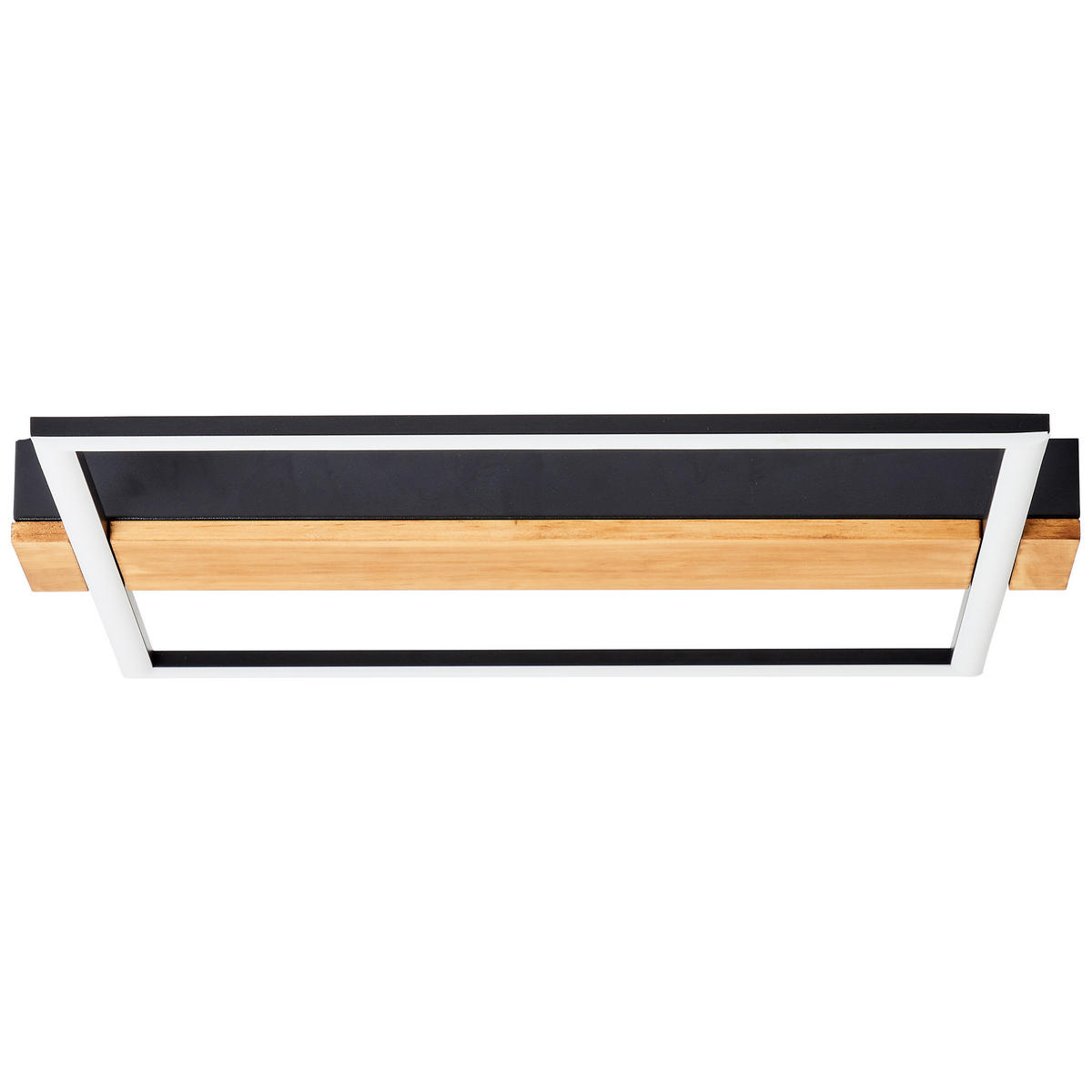 DECKENLEUCHTE Loneos G99746/76 - Schwarz, Holz (45/40/4.6cm) - Brilliant