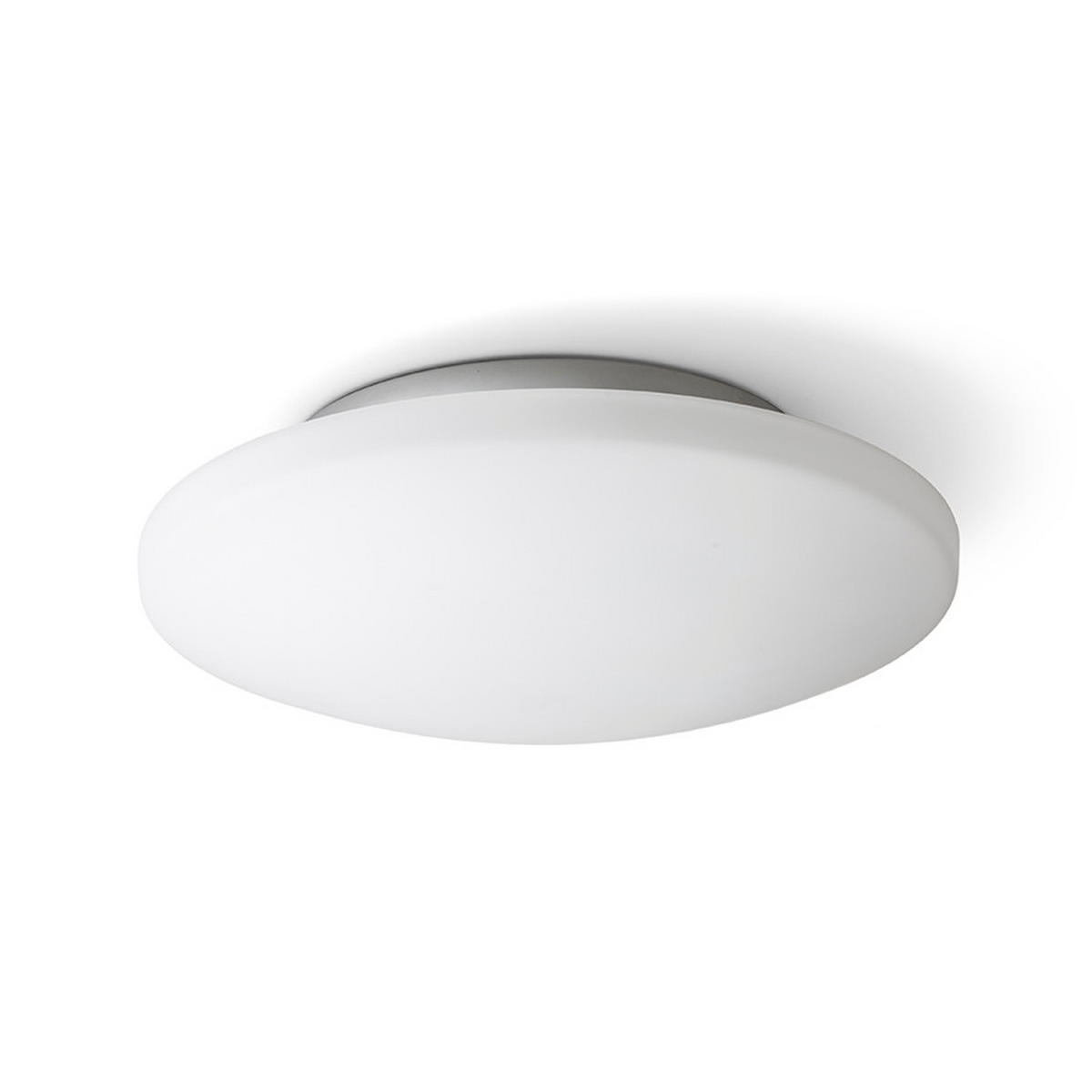 DECKENLEUCHTE SARA LED 36 Opalglas 24 W IP44 - Chromfarben, Glas (36/36/11cm) - Rendl