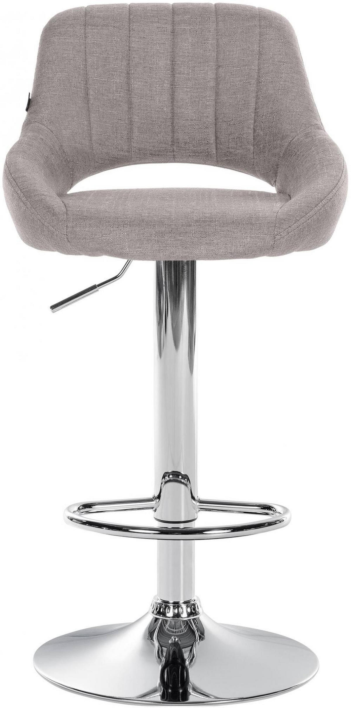 BARHOCKER 2er Set Stoff grau - Grau, Textil (47/85/48cm) - CLP