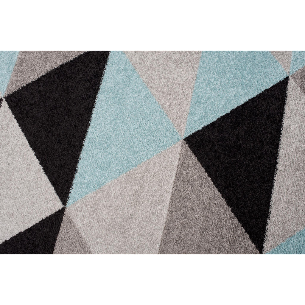 Thumbnail - Tapiso Teppich, Mehrfarbig, Schwarz, Türkis, Kunststoff, 200x290 cm, Teppiche & Böden, Teppiche