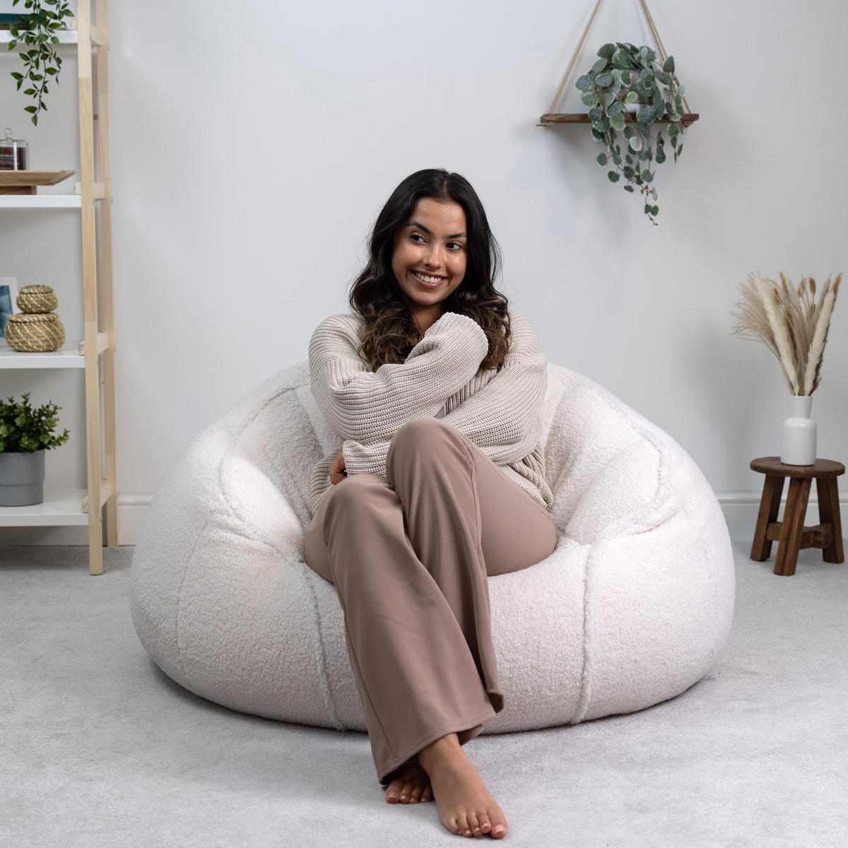 SITZSACK Sessel Riviera - Creme, Kunststoff (95/75/90cm) - icon
