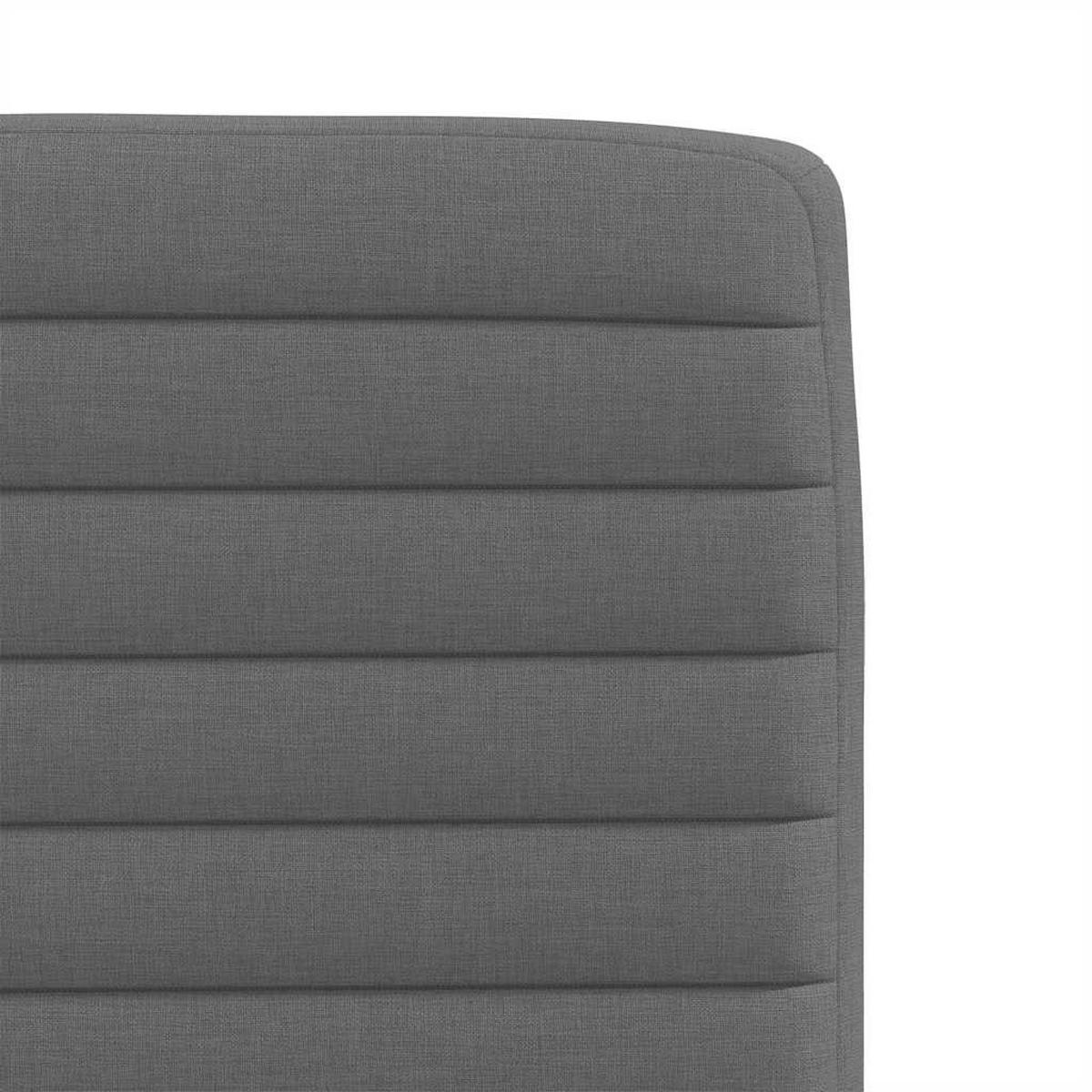 ESSZIMMERSTÜHLE 2 Stk. Dunkelgrau Stoff 45*54*86cm - Dunkelgrau, Metall (45/86/54cm) - ZMH