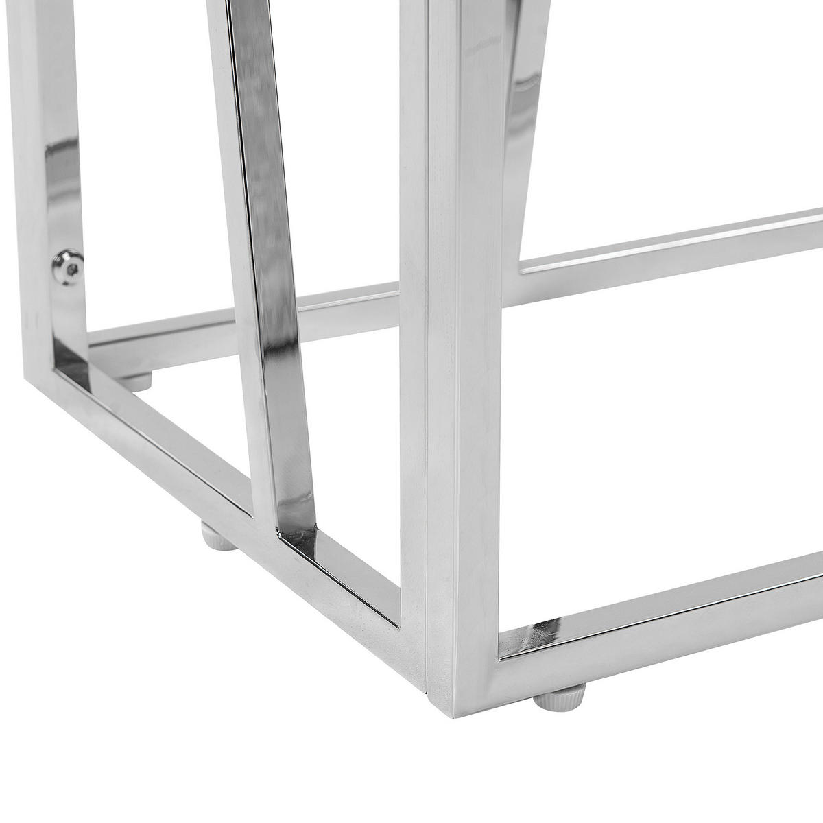 REGAL 4 Fächer Hoxie - Silberfarben, Metall (100/175/30cm) - Beliani