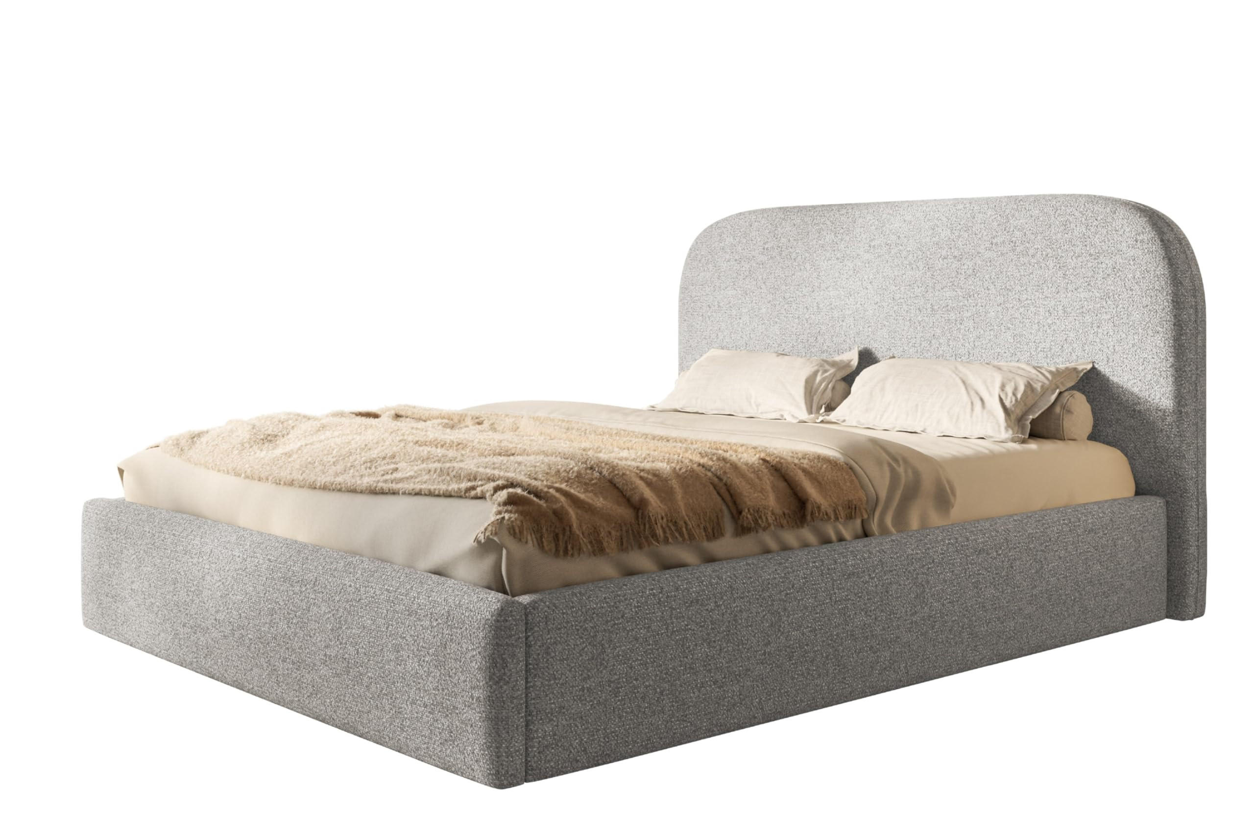 Alpi-Möbel Bett Grau 160x200 cm