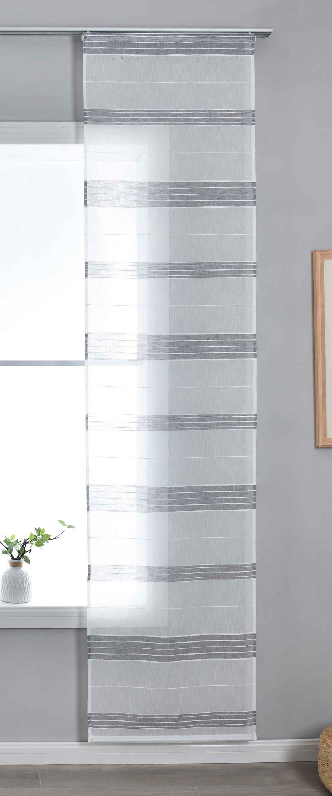 FLÄCHENVORHANG »Frankfurt« HxB 245x60 cm Grau - Grau, Textil (60/245cm) - Gardinenbox