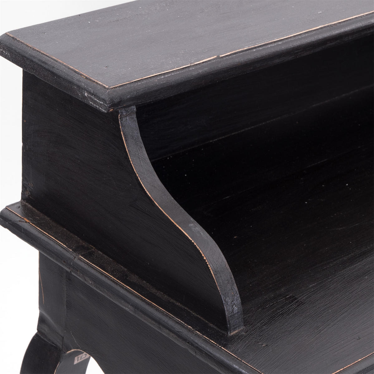 SEKRETÄR Napoleon Mahagoni Massivholz, mit Schublade 09 voodoo - schwarz - Schwarz, Holz (40/80/92cm) - DESIGN DELIGHTS