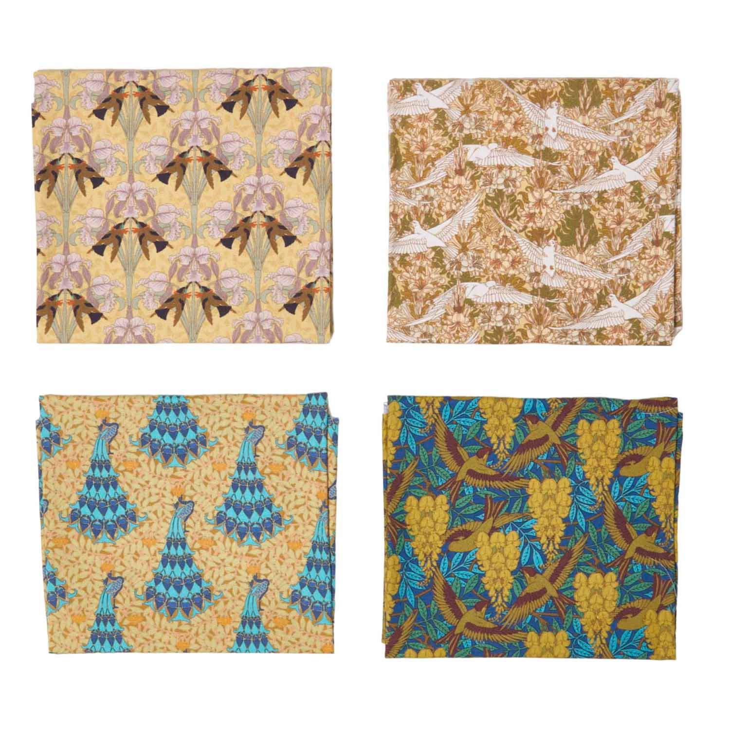 Homescapes Patchwork-Stoffpaket Mehrfarbig 50x55 cm