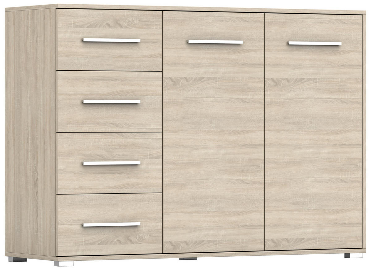 KOMMODE - Highboard IRYS 01 2D4S Sonoma - Sonoma Eiche, Holzwerkstoff (135/95/45cm) - Möblo