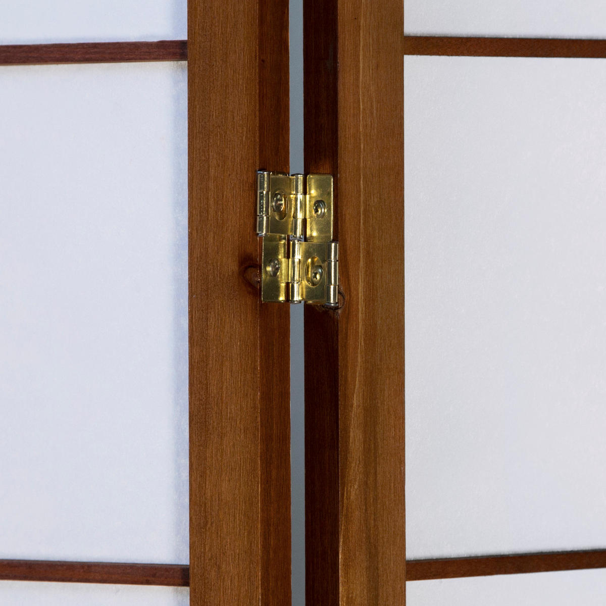 PARAVENT 6-tlg. 264/175 cm Braun Shoji - Braun, Holz (264/175/2cm) - Homestyle4u