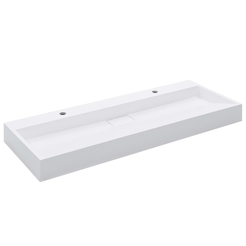 WASCHBECKEN Landers 120/46/11 cm - Weiß, Stein (120/11/46cm) - Nettlife