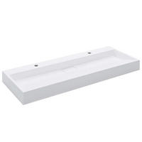 WASCHBECKEN Landers 120/46/11 cm - Weiß, Stein (120/11/46cm) - Nettlife