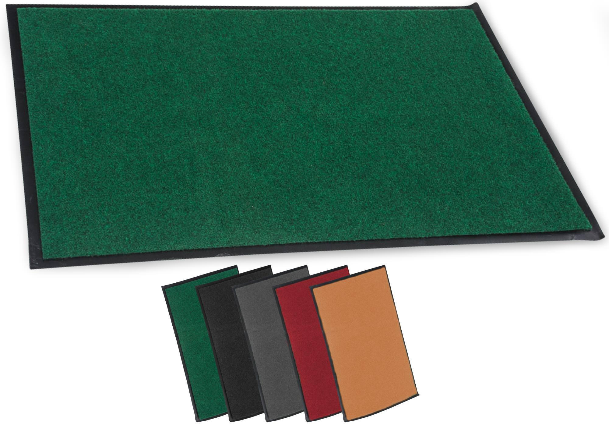 FUSSMATTE 60/40 cm Stoff grün - Grün, Textil (60/40cm) - CLP