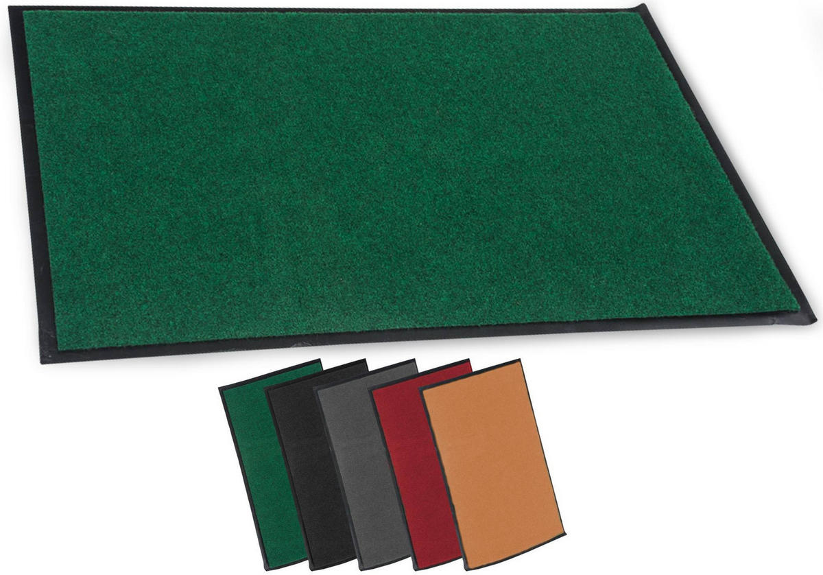 FUSSMATTE 60/40 cm Stoff grün - Grün, Textil (60/40cm) - CLP