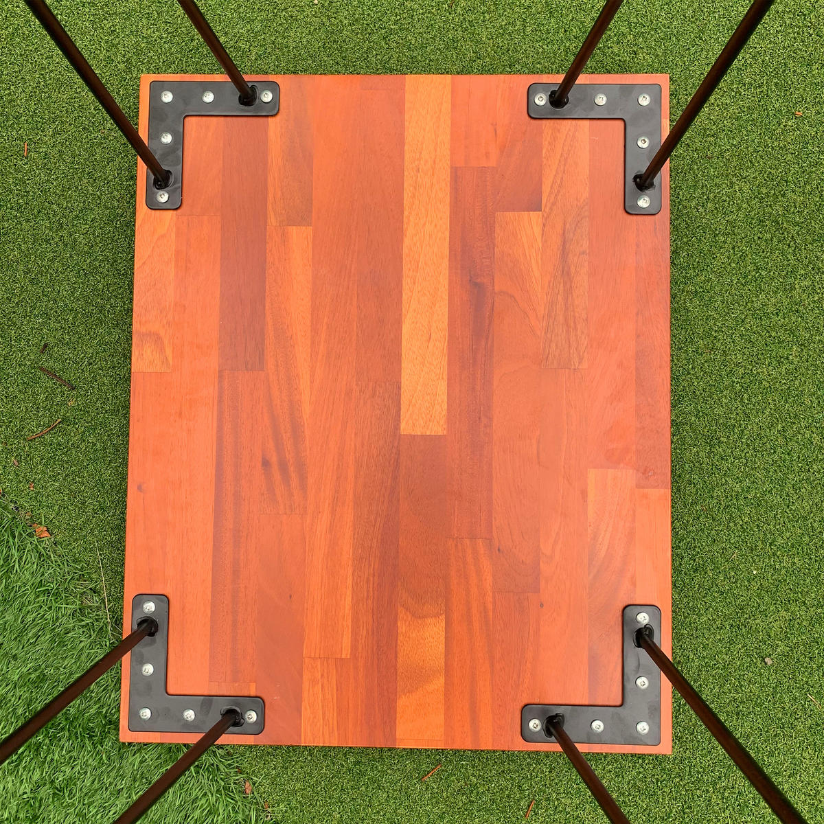 COUCHTISCH Mahagoni mit Blattmuster - Naturfarben, Holz (55.7/44.7/52.9cm)