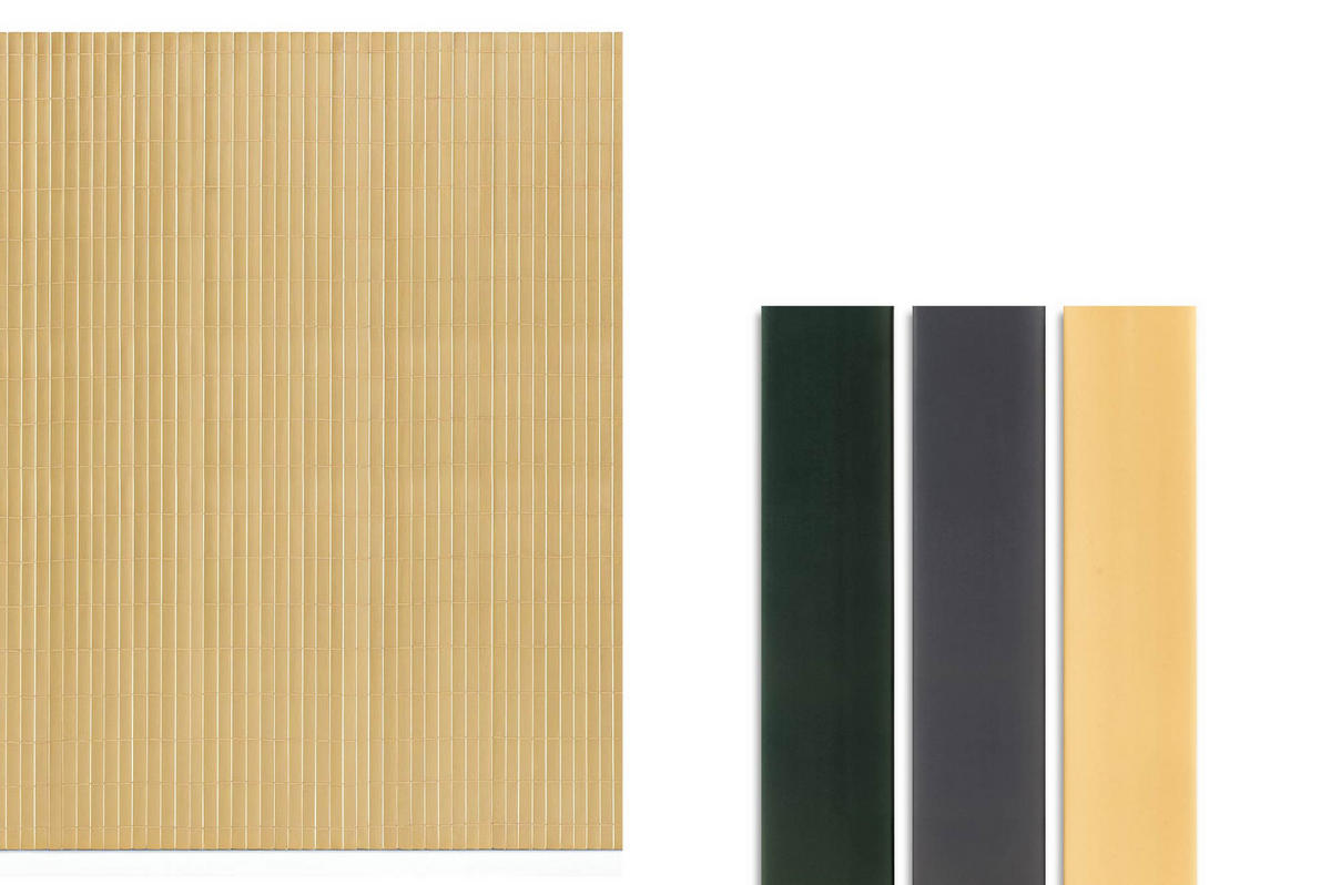 PVC Sichtschutzmatte VISO doppelseitig 3m x 1,8m Beige - Beige, Metall (300/180cm) - Casanoov