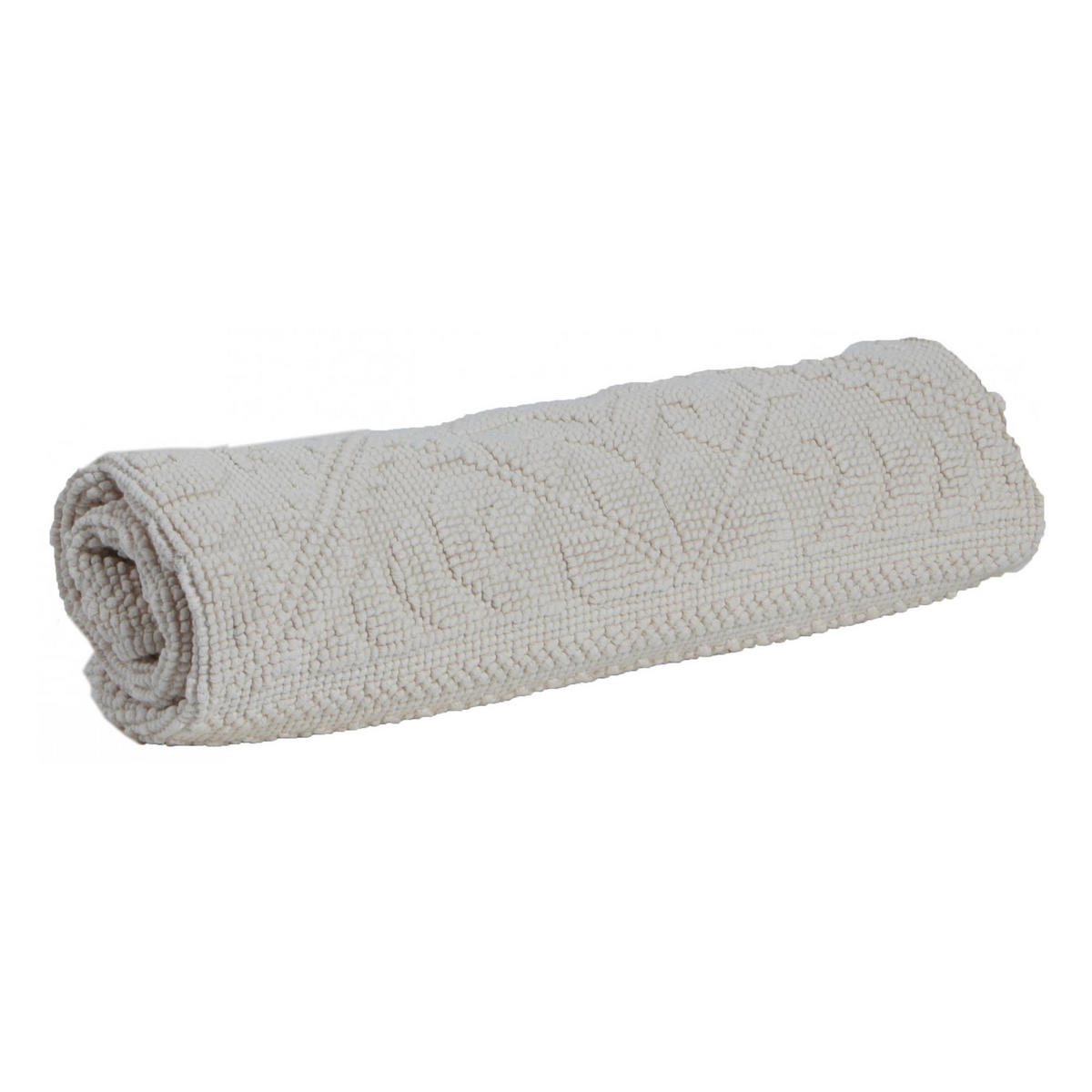 BADEMATTE Enzo leinen 54 x 110 cm - Taupe, Textil (54/110cm) - Vivaraise