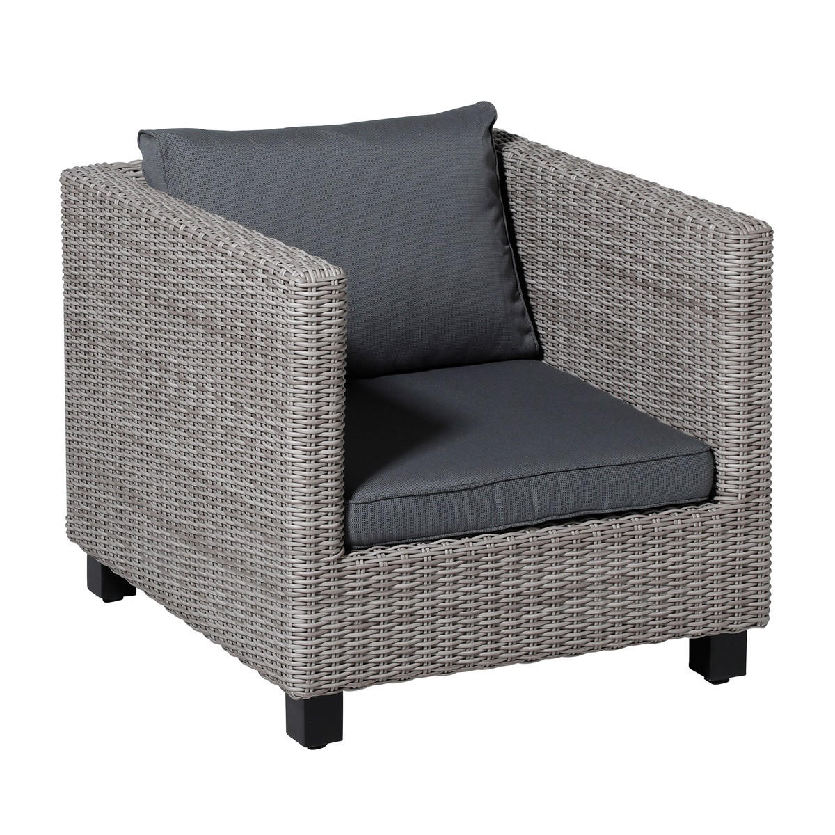 SITZKISSEN Rippe 73/73 cm 2er-Set - Grau, Textil (73/8/73cm) - Madison