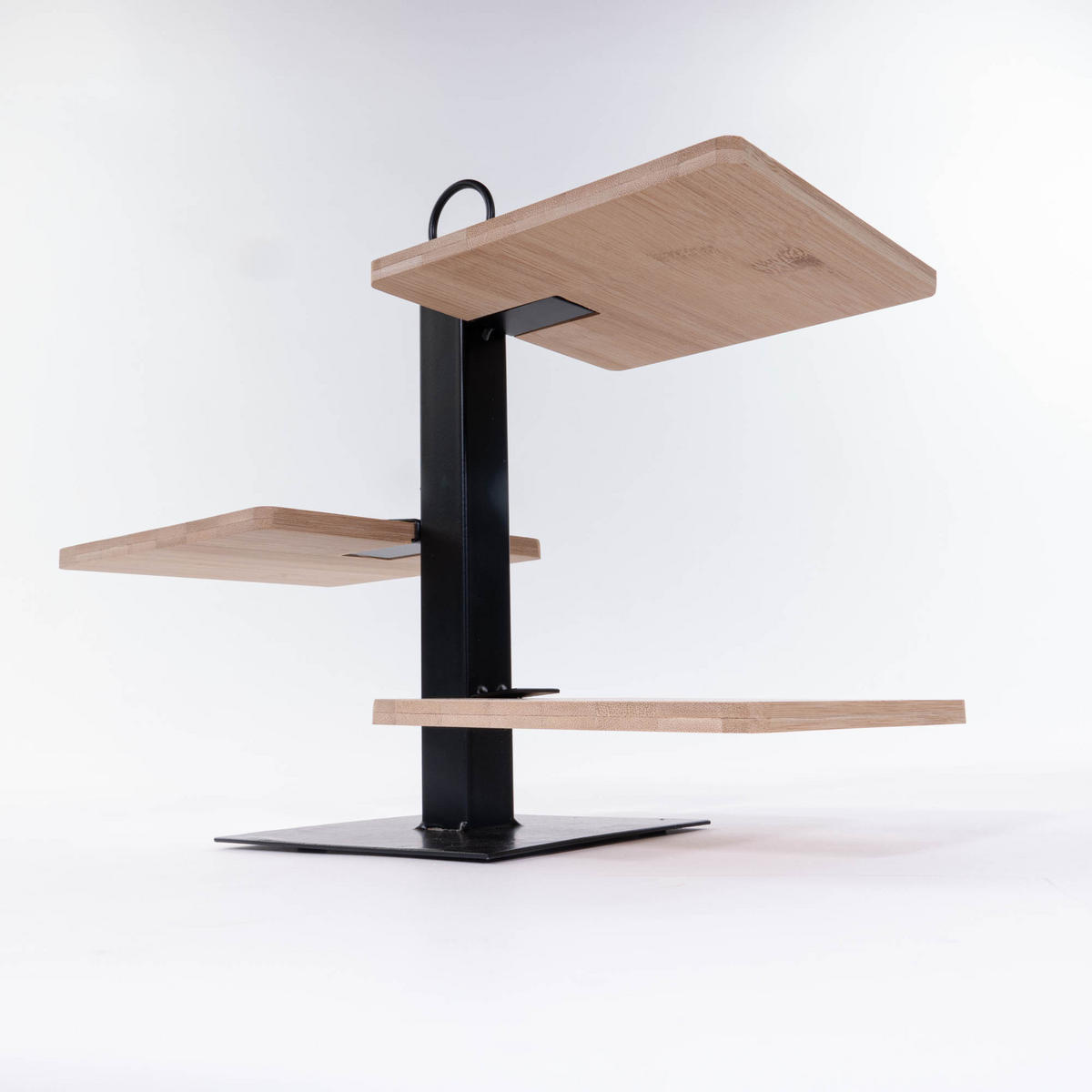 ETAGERE für Servieren von Snacks Schwarz 15,5/14/27 cm - Schwarz, Naturmaterialen (1/27cm) - Excellent Houseware