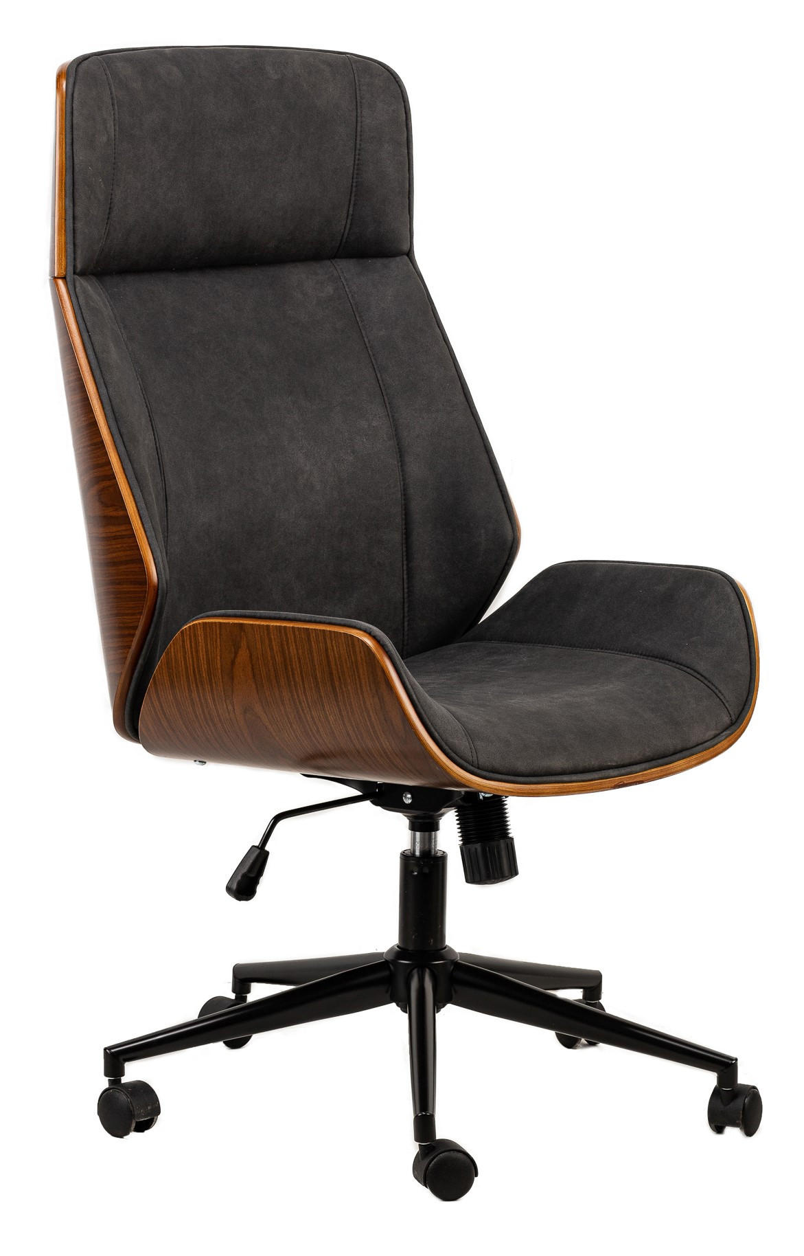 Nordlys Drehstuhlstoff Schwarz 59x117x68.5 cm