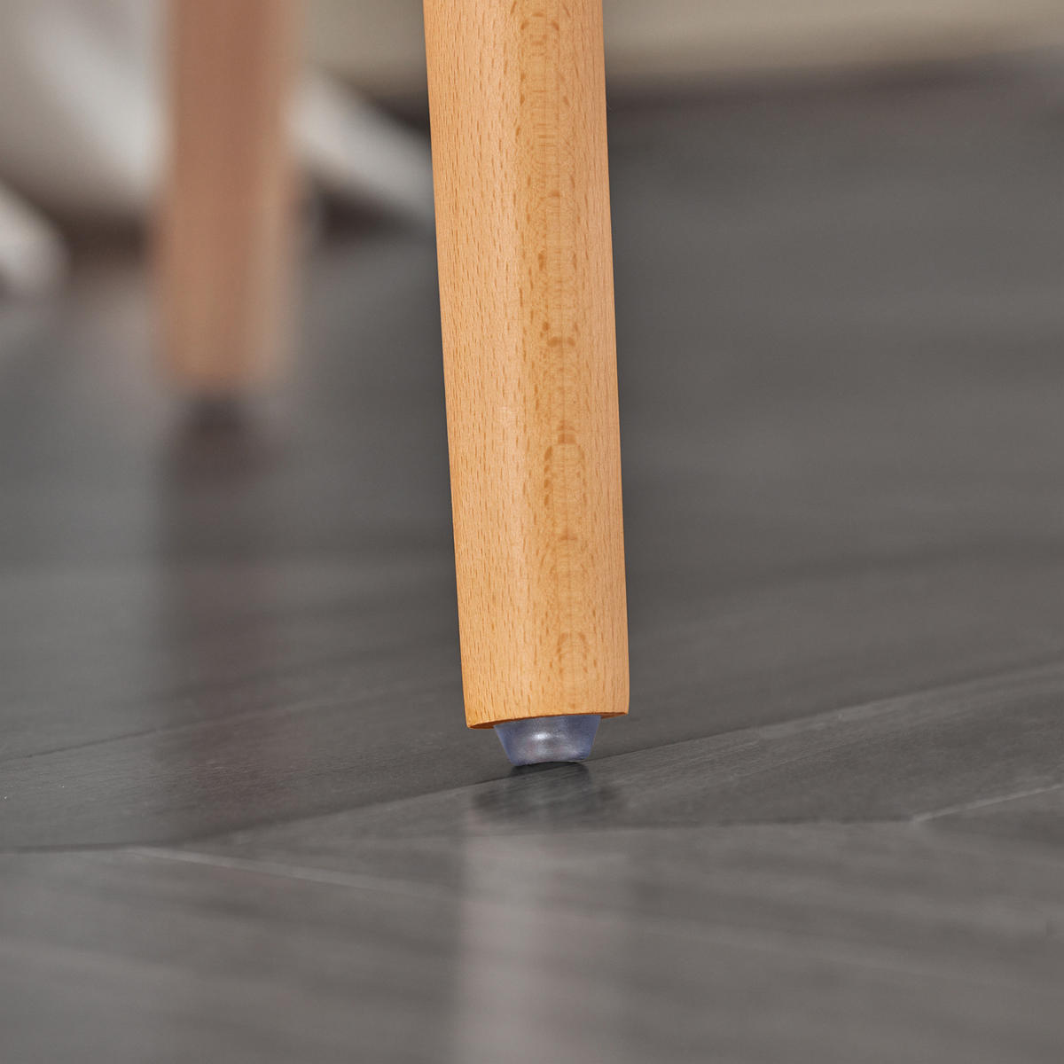 BARHOCKER 2er Set Kautschukholz Polyester - Grau, Holzwerkstoff (44/90/44cm) - SoBuy
