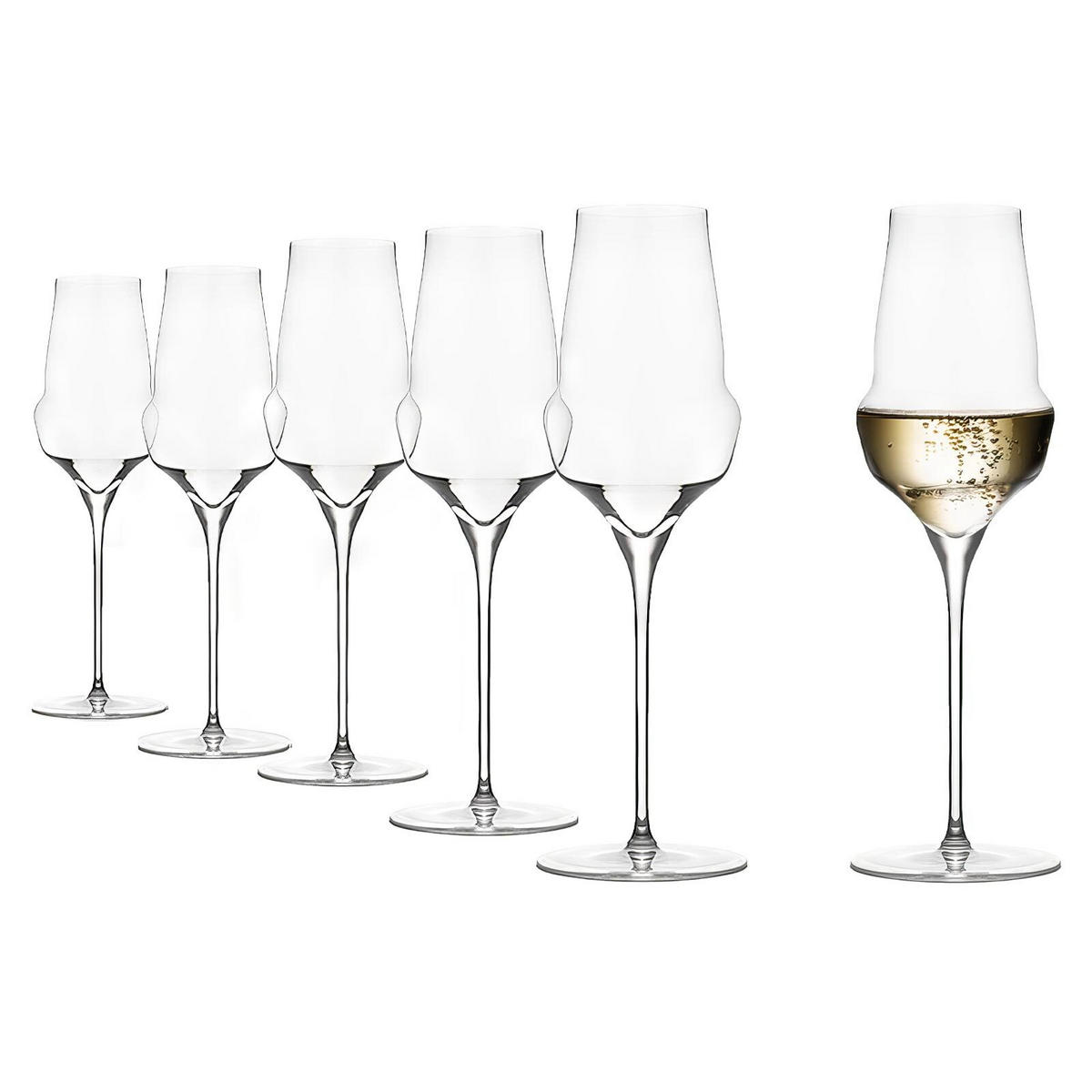 CHAMPAGNERGLÄSER Cocoon transparent 340 ml 6er Set - Transparent, Glas (0.34L) - Stölzle Lausitz