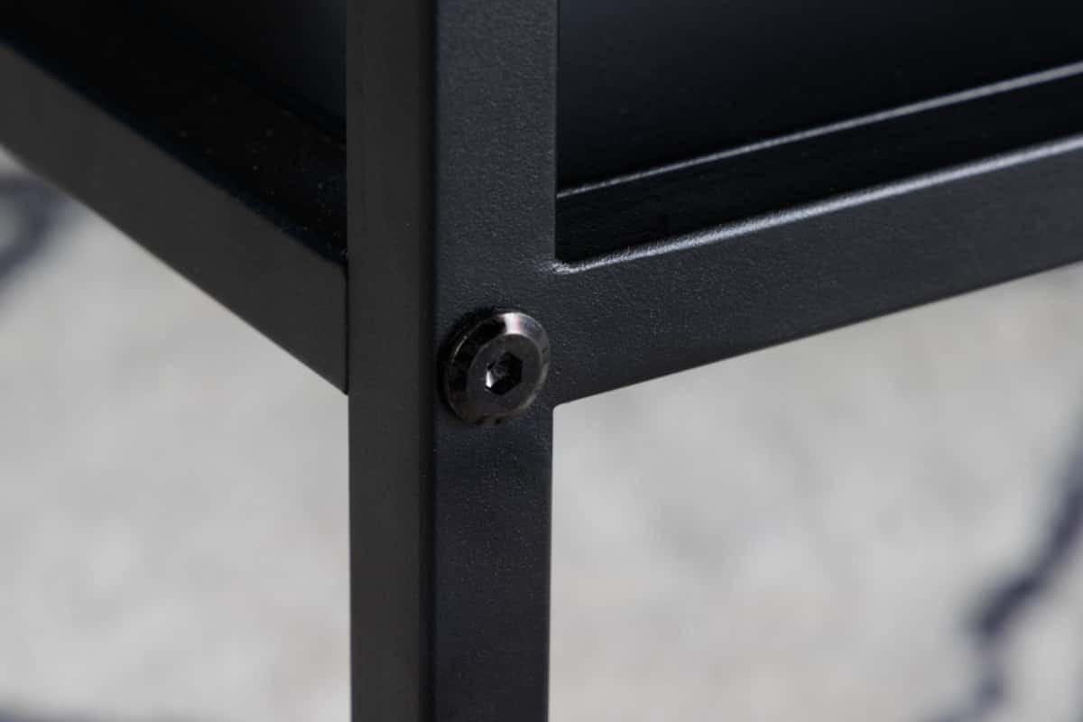 COUCHTISCH DURA STEEL Stahl quadratisch Schwarz 70cm - Schwarz, Metall (70/70/40cm) - riess-ambiente