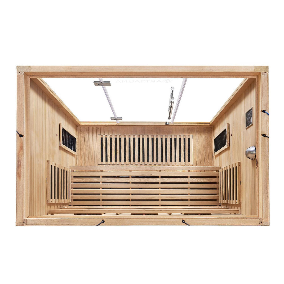 INFRAROTKABINE Kiruna160 mit Dual Technologie - Naturfarben, Holz (160/190/105cm) - Artsauna