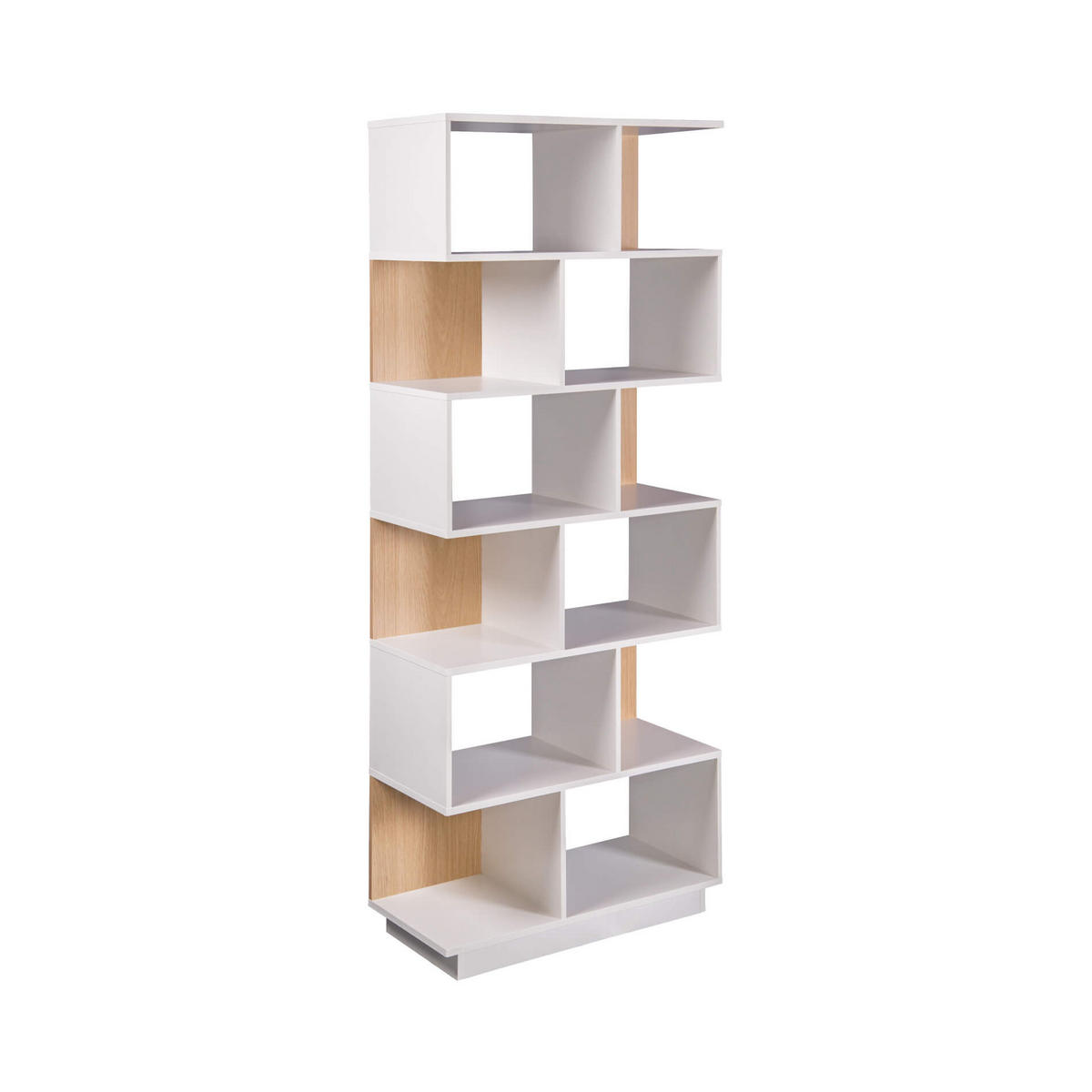 BÜCHERREGAL Weiß 29,5/70/180 cm - Weiß, Holzwerkstoff (70/180/29.5cm) - Mobili Rebecca