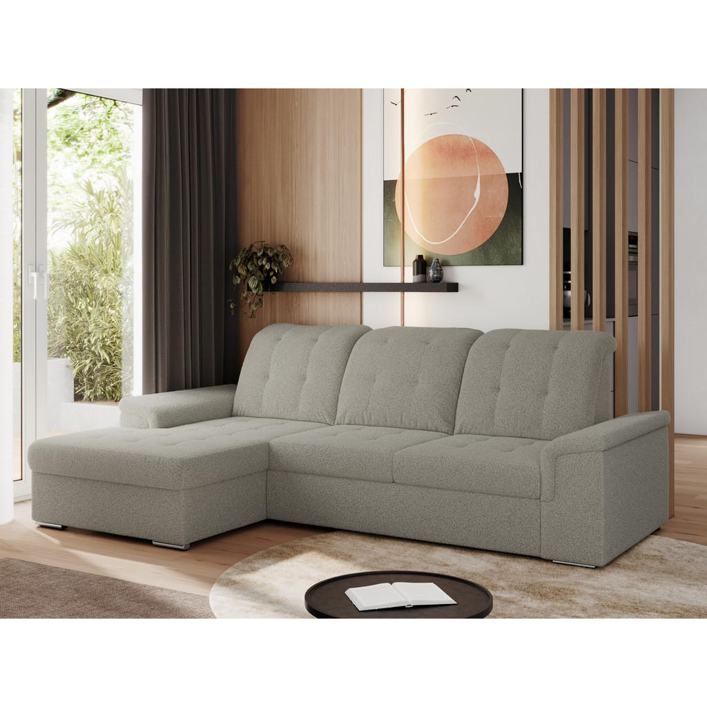 Thumbnail - Xxxl Ecksofa, Hellgrau, Textil, 4-Sitzer, L-Form,L-Form, 256x160 cm, Oeko-Tex®, Wohnzimmer, Sofas & Couches, Wohnlandsch...