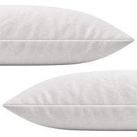 BIBER-KISSENBEZÜGE 40x80 2er Set - Made in Germany! Kuschelig warmer Flanell Kissenbezug aus 100% Baumwolle - Weiß - Weiß, Textil (80/40cm) - Carpe Sonno
