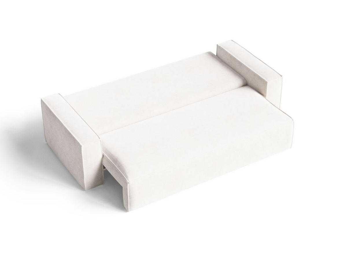 SOFA 230/90/70 Creme Sivra - Creme, Kunststoff/Textil (230/70/90cm) - Graingold